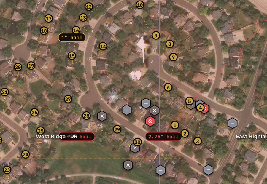 A numbered route loop threaded through the best doors on the live map.